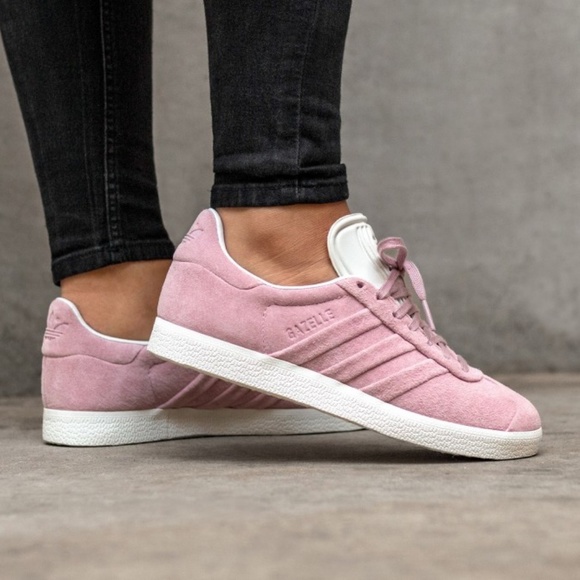 adidas Shoes - Adidas Gazelle Stitch and Turn Pink Suede Sneakers